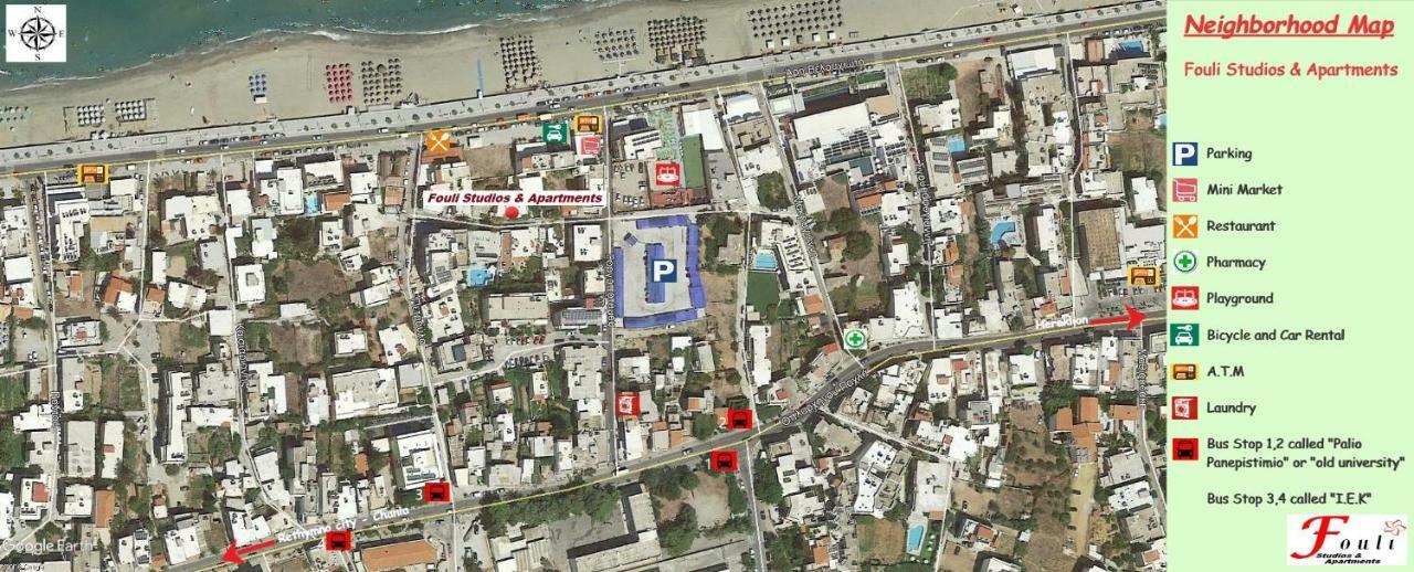 Fouli Studios & Apartments Rethymno  Bagian luar foto